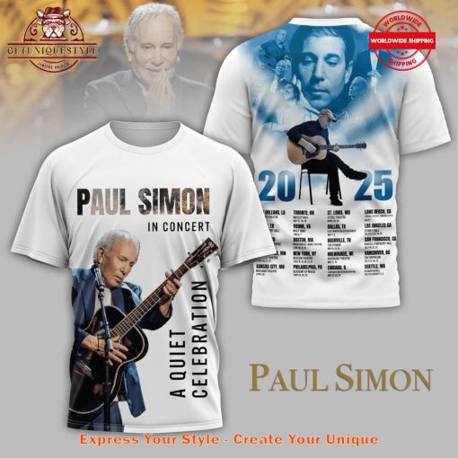 Paul Simon A Quiet Celebration Tour 2025 Shirt