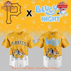 Pittsburgh Pirates Bluey Night 2025 Baseball Jersey