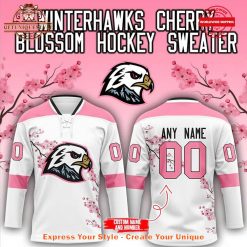 Portland Winterhawks Cherry Blossom 2025 Hockey Jersey