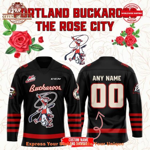 Portland Winterhawks x Buckaroos The Rose City 2025 Jersey