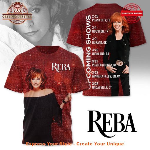 Reba McEntire Upcoming Show 2025 Shirt