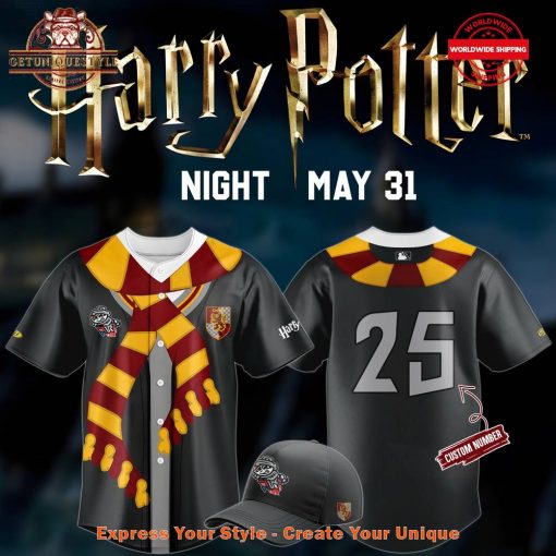 Rocket City Trash Pandas Harry Potter 2025 Baseball Jersey