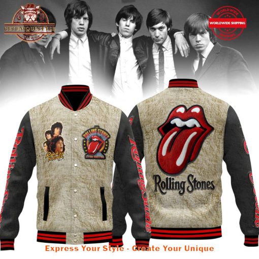 Rolling Stones Rock N Roll Baseball Jacket