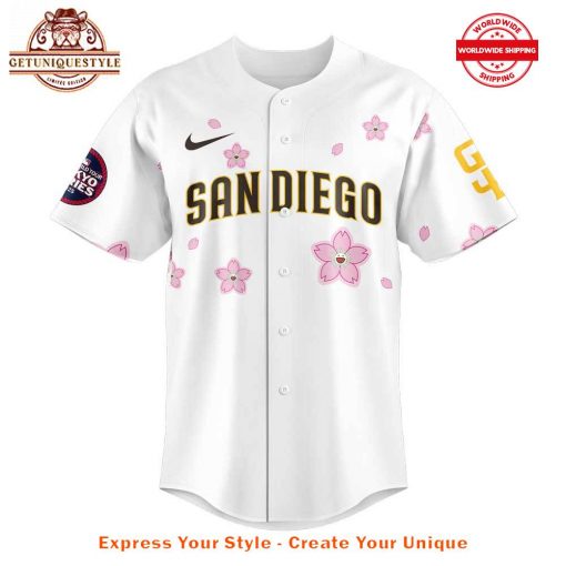 San Diego Padres Takashi Murakami MLB Tokyo Series White Jersey