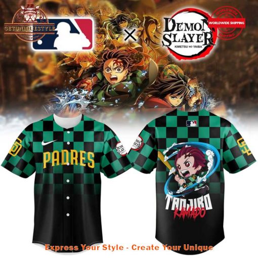 San Diego Padres x Demon Slayer Tanjiro Kamado Collab 2025 Jersey