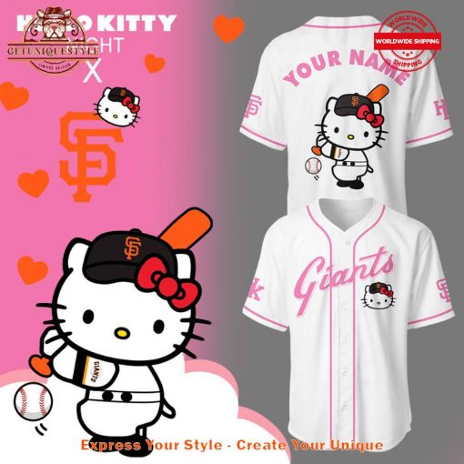 San Francisco Giants x Hello Kitty Night 2025 Custom Jersey