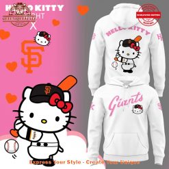 San Francisco Giants x Hello Kitty Night Special White Hoodie