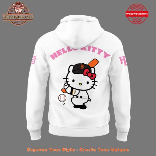 San Francisco Giants x Hello Kitty Night Special White Hoodie