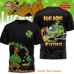 Scooby-Doo Mystery Ruh-Roh Black Shirt