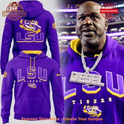 Shaquille O'Neal LSU Tigers Limited Edition Purple Hoodie