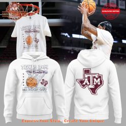 Texas Aggies Basketball Maroon Out White Hoodie