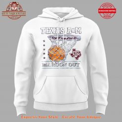 Texas Aggies Basketball Maroon Out White Hoodie