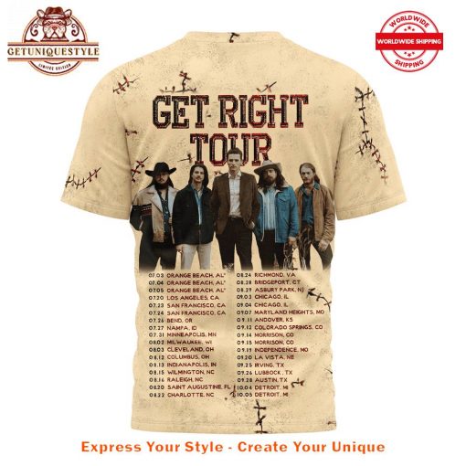 The Red Clay Strays Get Right Tour 2025 Shirt