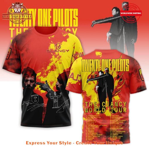 Twenty One Pilots The Clancy World Tour 2025 Shirt