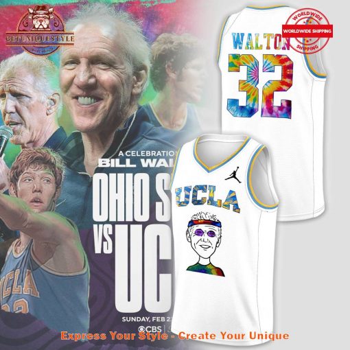 UCLA Bill Walton Honors the Late Basketball Jersey