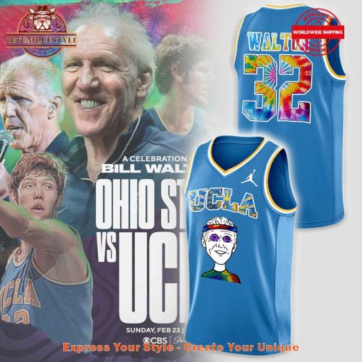 UCLA Bill Walton Honors the Late Basketball Jersey