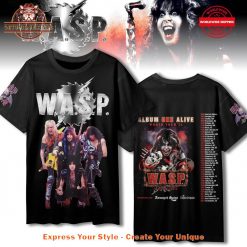 WASP Album One Alive World Tour Schedule List Shirt