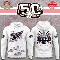 Washington Capitals 50th Anniversary Special New White Hoodie