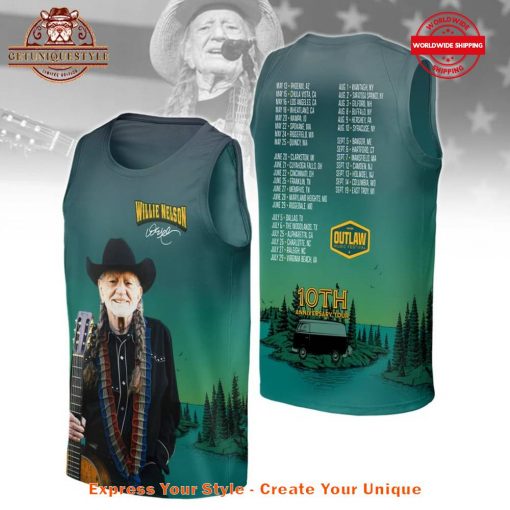 Willie Nelson 10th Anniversary Tour Merch Collection