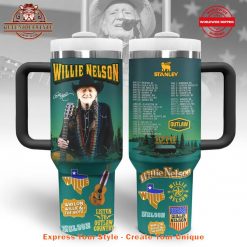 Willie Nelson Listen To Outlaw Country 40oz Stanley Tumbler