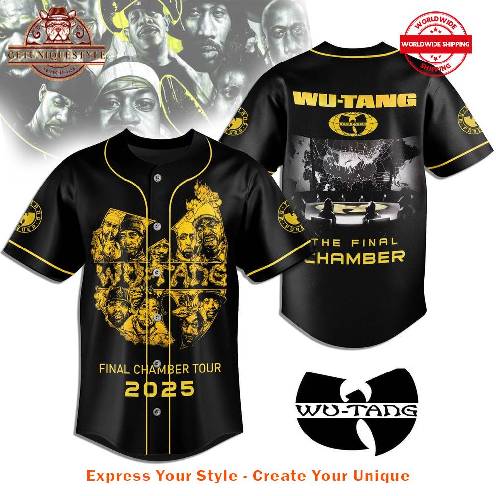 Wu-Tang Clan The Final Chambers Tour Limited Edition Baseball Jersey Wu-Tang Clan The Final Chambers Tour Limited Edition Baseball Jersey